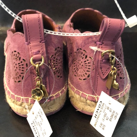 Coach Tea Rose LASER CUT Astor Espadrilles - Picture 3 of 5